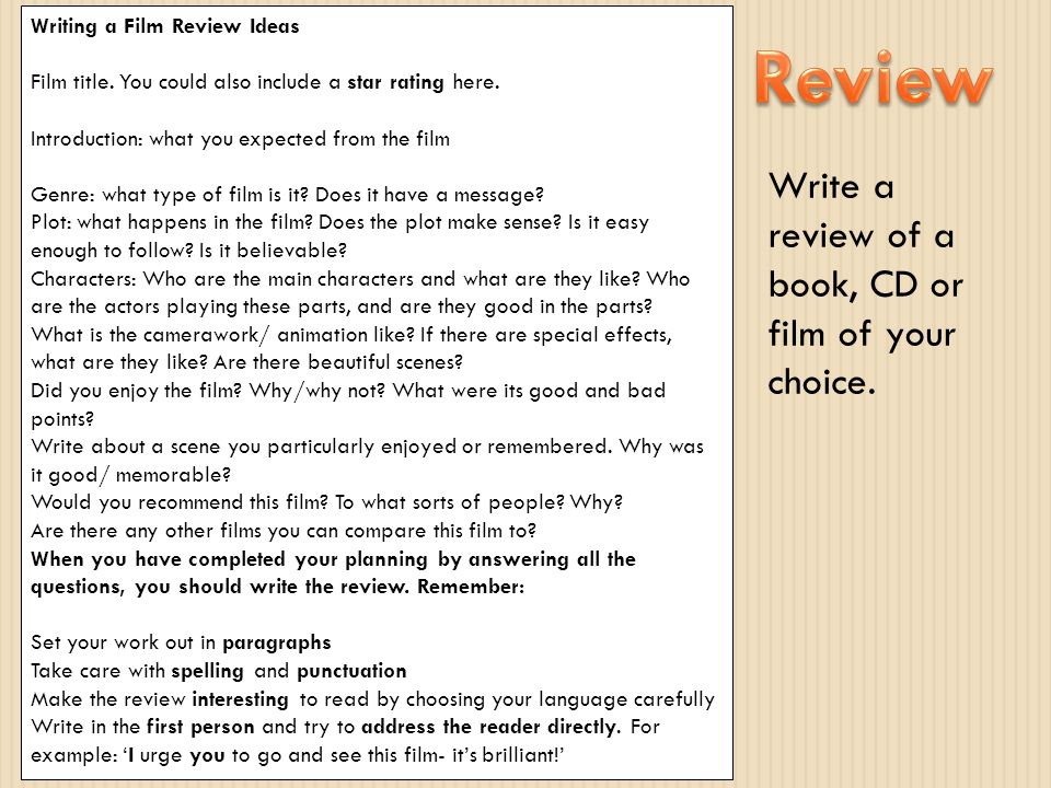 How do you write a review on a book